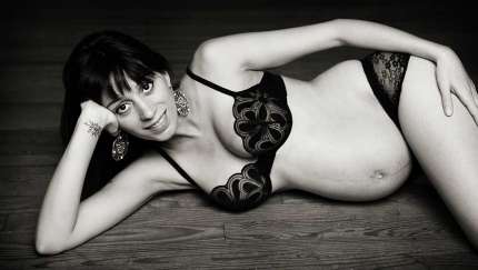 Photos de grossesse lingerie