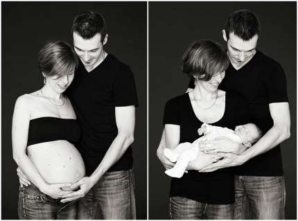 Avant après grossesse naissance