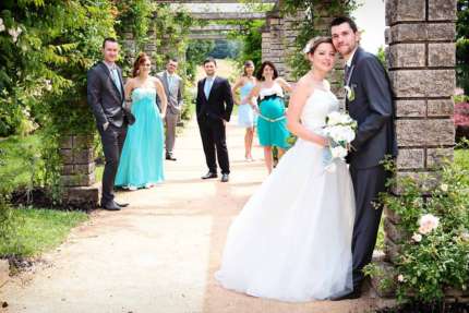 Photo groupe mariage temoins