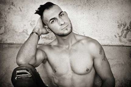 Portrait homme musclé