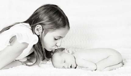 Photo de bébé soeurs
