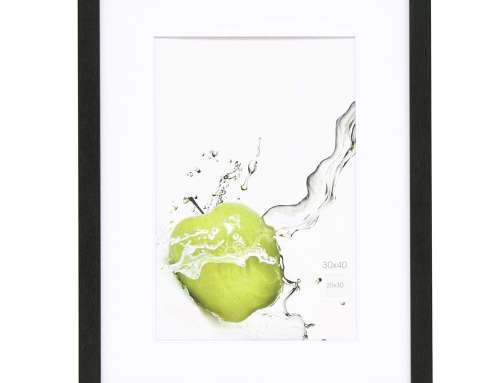 Cadre photo noir avec passe-partout