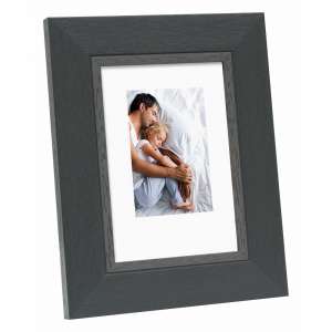 Cadre photo noir filet gris