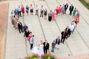 Photo originale mariage groupe