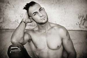 Portrait homme musclé